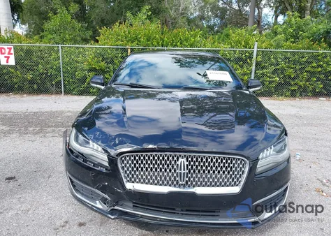 2017 Lincoln Mkz Hybrid Reserve из США, поврежденный, VIN 3LN6L5MU9HR662906